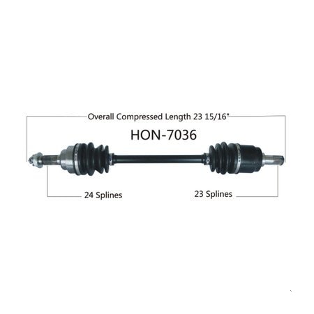 Wide Open OE Replacement CV Axle for HONDA FRONT R MUV700 BIG RED 09-13 HON-7036